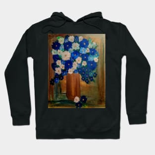 Some abstract mixed flowers in a metallic vase Hoodie